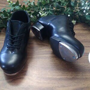 Kids Black Tap Dance Shoes Size 5